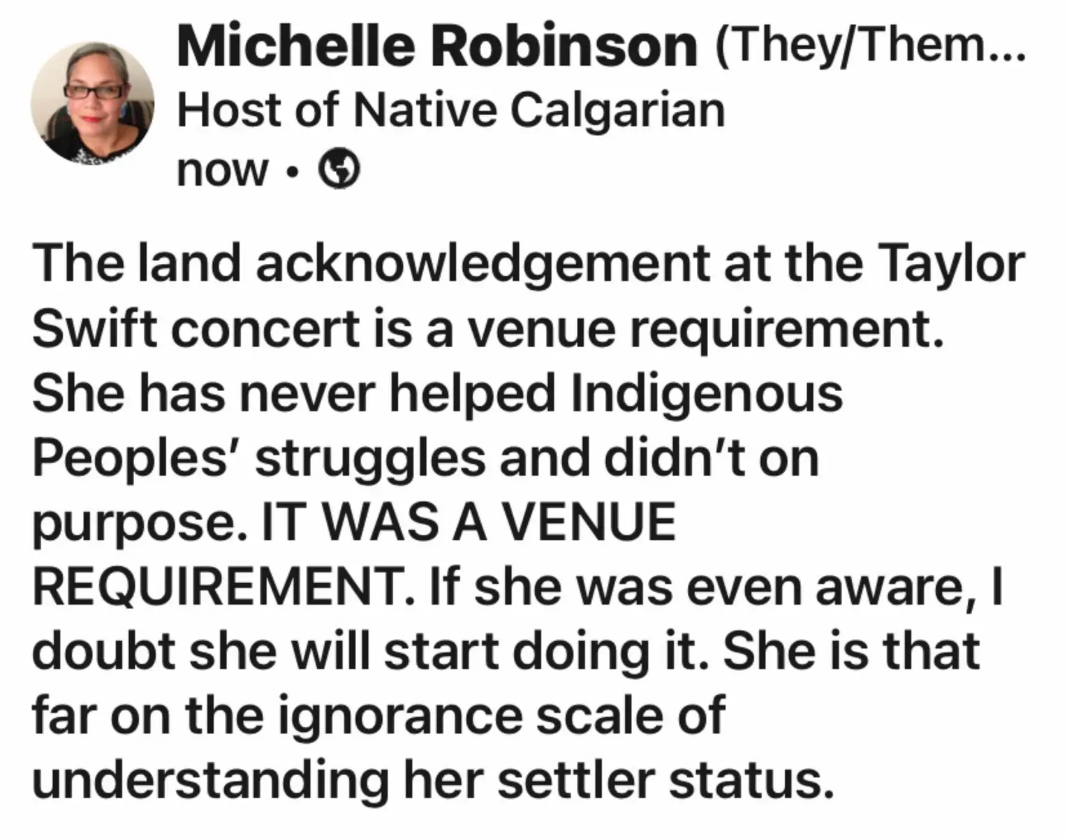 Im the only ndn not applauding performance activism. #swifty #swifttok #IndigenousTikTok 