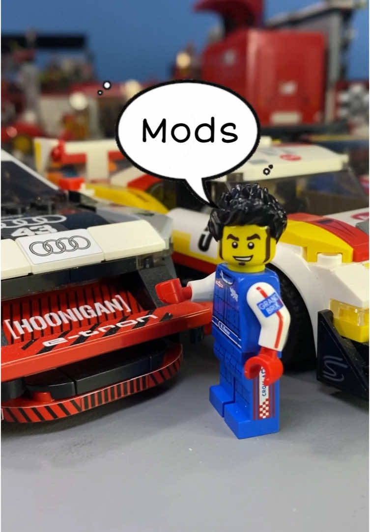 My top 5 performance mods to make cars faster is… applying a sticker from an aftermarket exhaust company or certain products like oil…other fluids or a tire brand STICKER to the car, will make it’s performance better!🤣 …car performance aside…and back to Lego…do you like applying stickers to your Lego? Is it a detail that makes your Lego better? • • • #lego #legospeedchampions #speedchampionsraceway #toys #legocar #sticker 