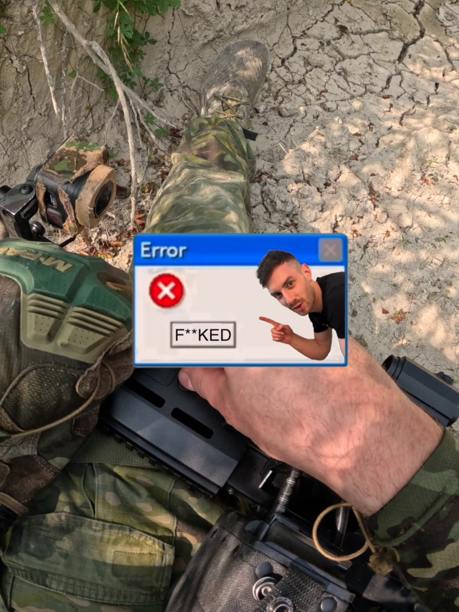 LMG Self-Destructs In The Middle Of An Airsoft Game