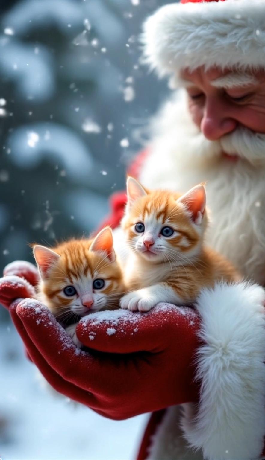 Adorable Kittens in a Magical Christmas Wonderland #ChristmasKittens #CuteKittens #winterwonderland  #kittenmagic  #HolidaySeason #adorablekittens #ChristmasVibes #KittenLovers #Christmas2024 #KittenAdventures #FestiveCats #CatVideos #ChristmasSpirit #FurryFriends #CatsOfTikTok #KittenCuties #HolidayCheer #CatLovers