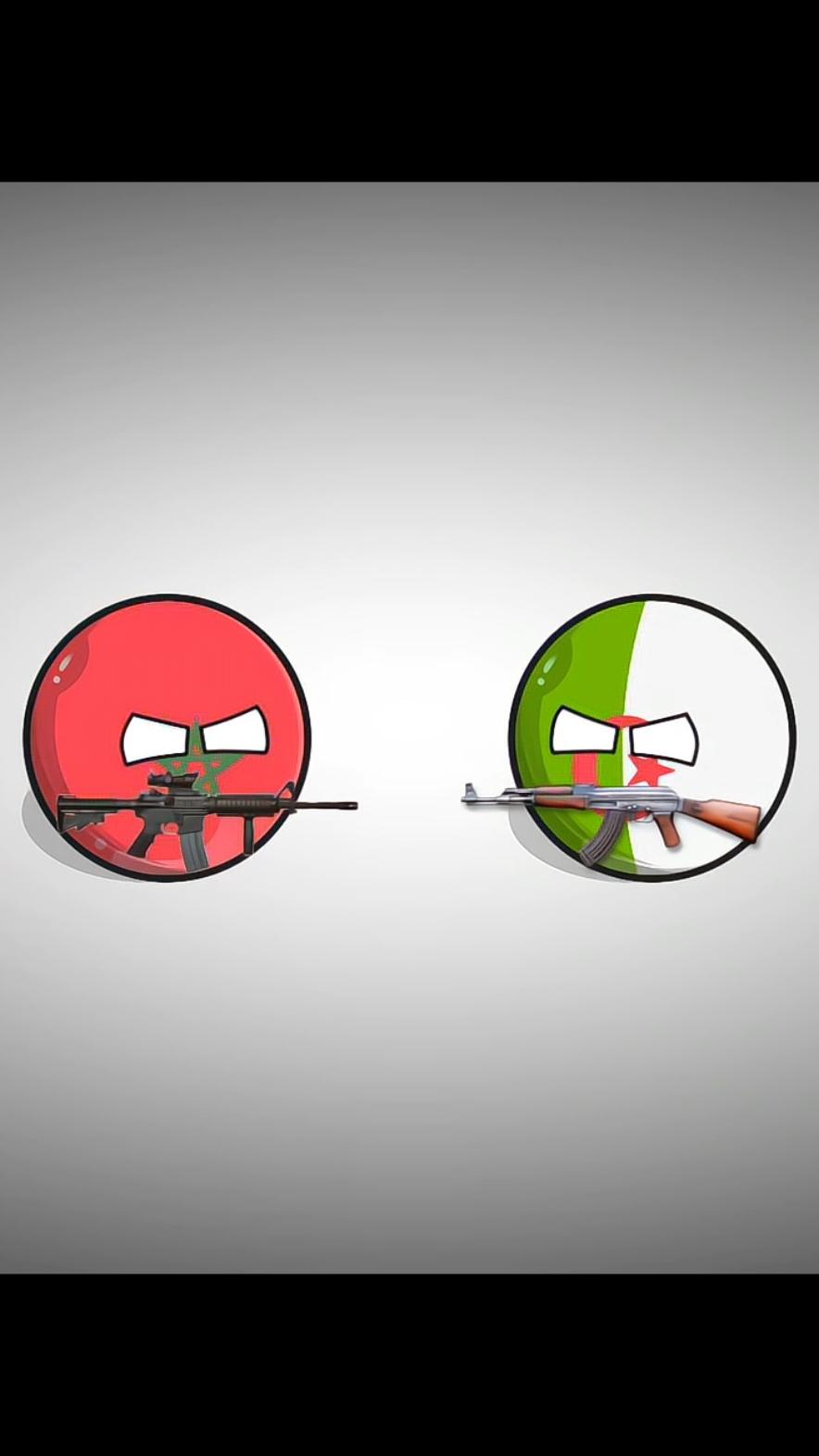 Eternal Enemies | Algeria VS Morocco.  #foryou #algeria #vs #morocco #countryballs #world #edit #acil_edits #entertainment #fyp 