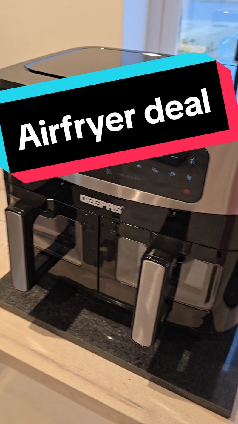 Flash sale on this 9 litre dual airfryer on tiktokshop 🌟🎉 #airfryer #airfryermaster #productreview #cooking #bargainshopping #tiktokmademebuyit #blackfriday #blackfridaysale 