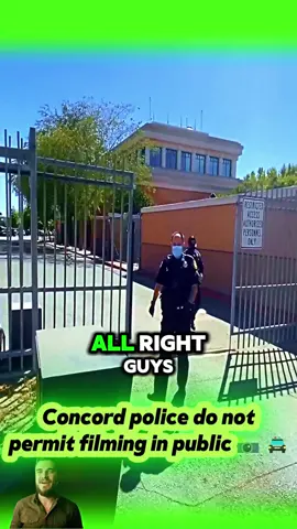 Concord police do not permit filming in public📸🚔