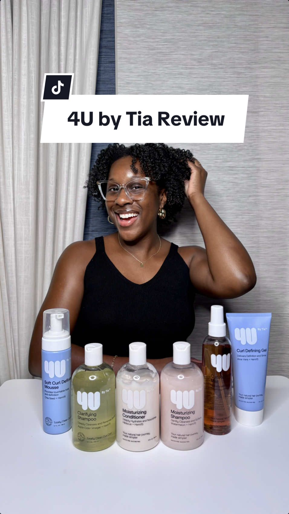 #gifted 💧Hydration, curl definition, and natural ingredients—all in one routine!  So excited to partner with @4U by Tia and share products that simplify natural hair care. Perfect for all curl types, and 100% safe for you and your family!  #4UbyTia #4Upartner