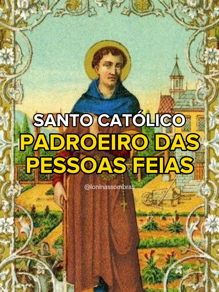 Santo Padroeiro das Pessoas Feias. #santocatolico #igrejacatolica #padroeiro #saodrogodesebourg #foryour #fyp #viraliza 