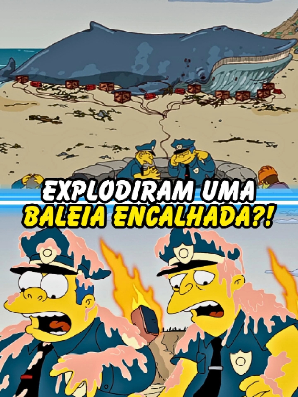 EXPLODIRAM UMA BALEIA ENCALHADA?! #simpsons #homer #bart #tiktokbrasil 