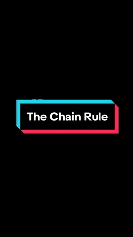 A-Level Maths 👨‍🎓 The Chain Rule of Differentiation ⛓️ #alevelmaths #differentiation #chainrule #calculus 