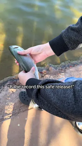 Not her grabbing it at end😭💀 #fishtok #fishing #fail #catchandrelease #shimano #funnyvideo 