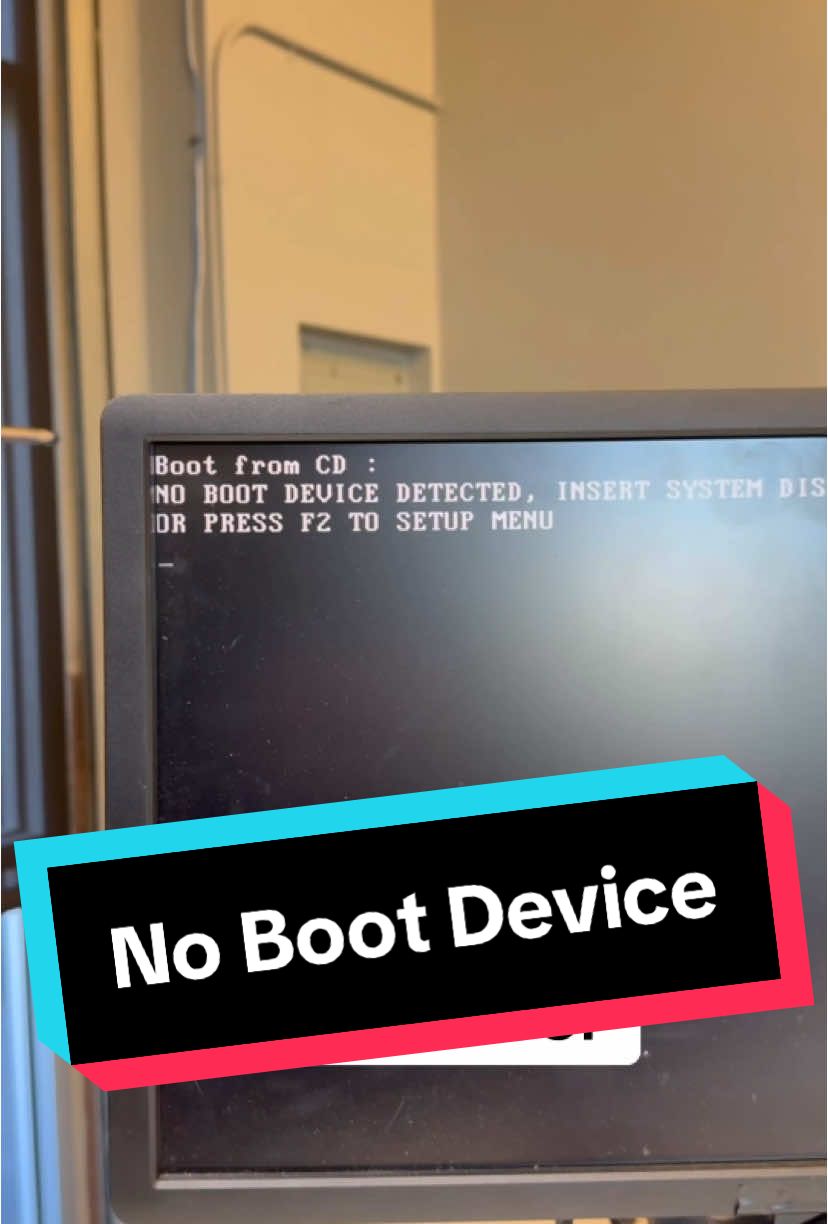 No Boot Device Found Fix! #tech #techtok #pc #pcrepair #computerrepair #techtip 