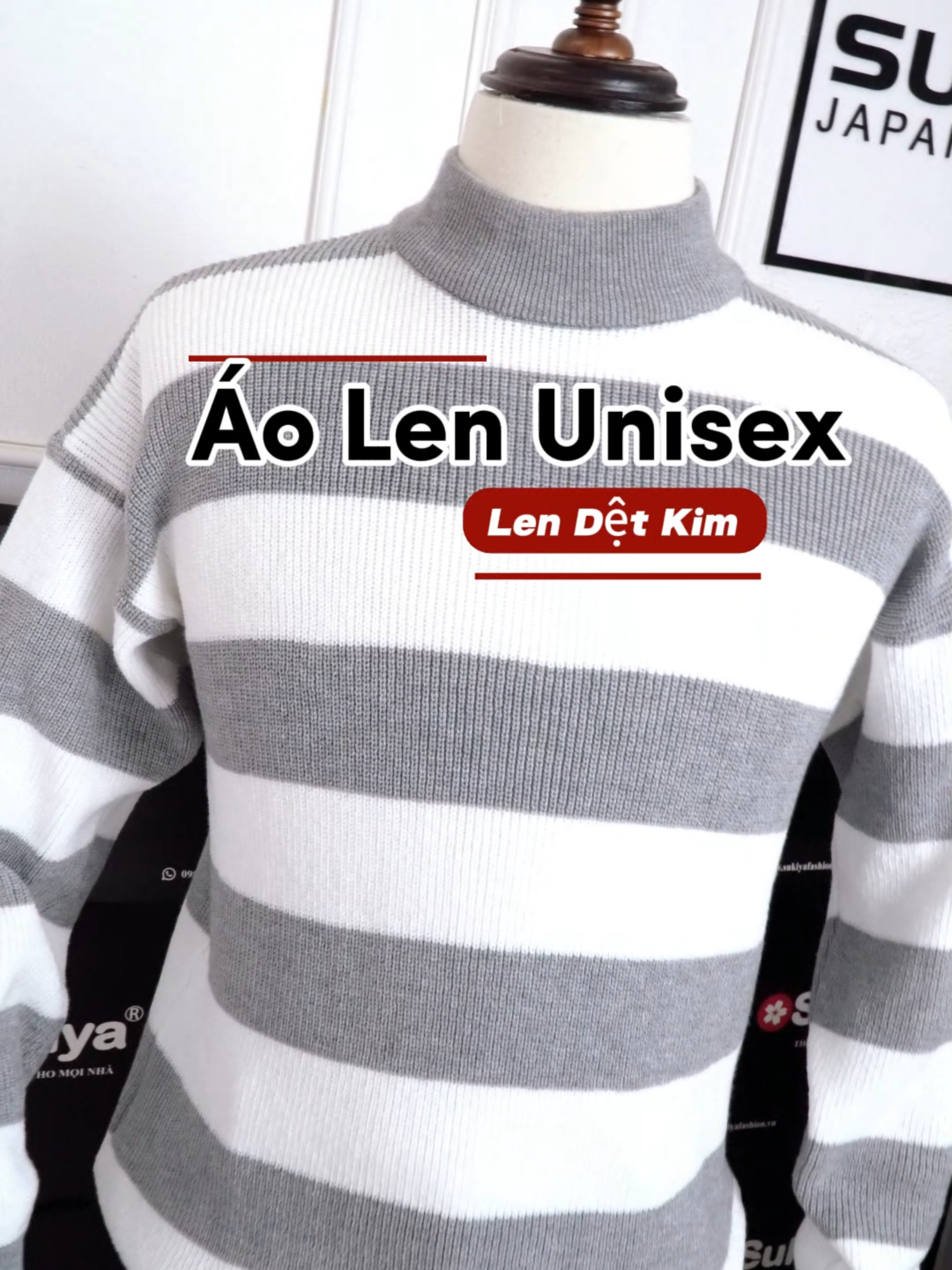 Áo Len Unisex Sukiya Chất Len Dày mềm mại ( Outfit 160) #aolennam #sukiyafashion #aolensukiya #xuhuong2024 #aosweater#aolennamcolo #aolenmuadong #aolennu #xuhuong #viraltiktok