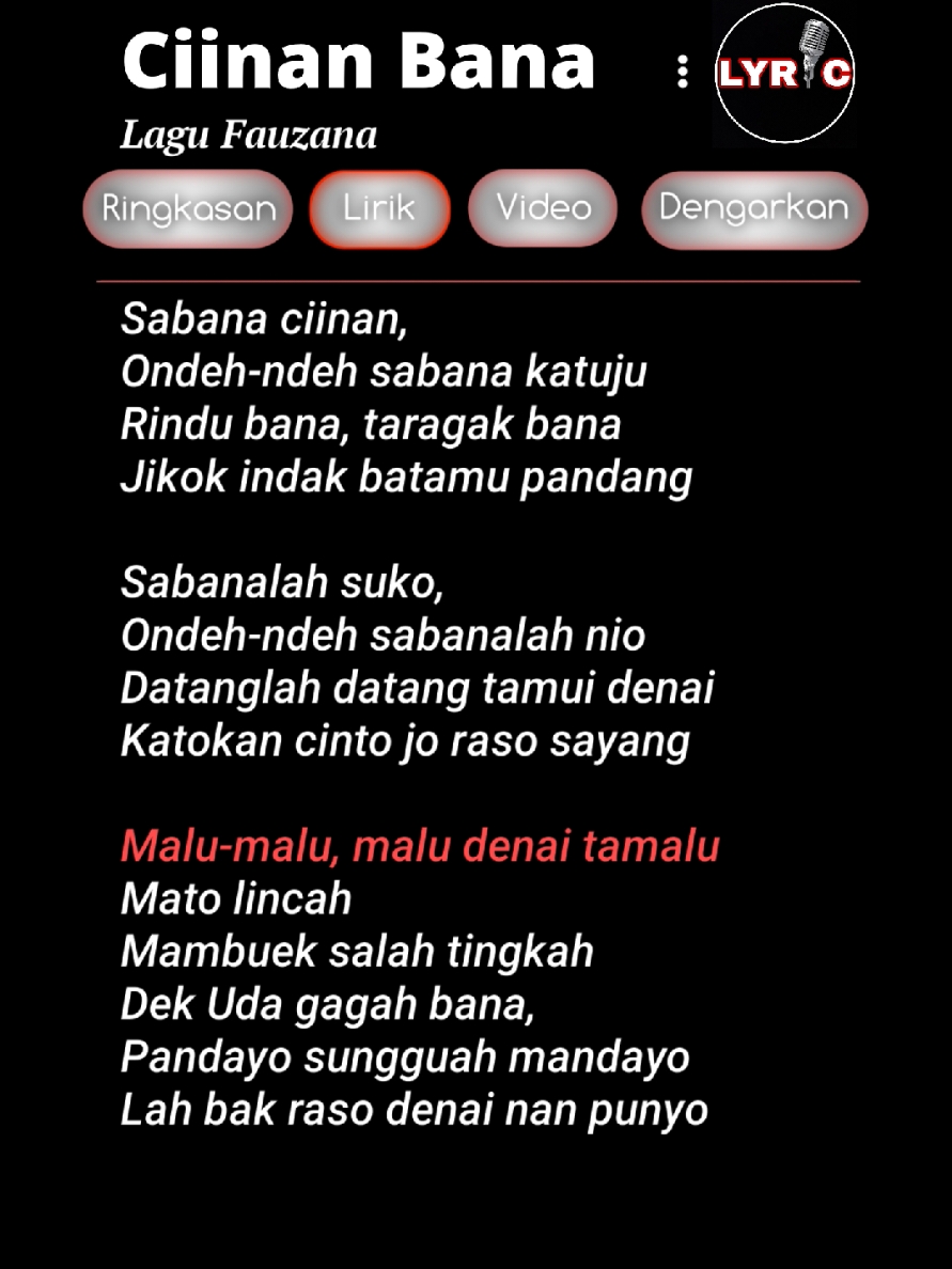 Ciinan Bana - Fauzan #liriklagu #coverlagu #ciinanbana #fauzana #lyrics #laguminang #meydarahma #dj #djciinanbana #djremix #cover #karaoke #trendingsong #lagutrending #ciinan #ciinanbanafauzana #nyanyibareng #laguminanghits #xybca #foryoupage #fyp #foryou