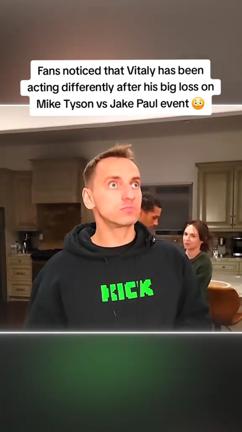 Fans noticed that Vitaly has been acting differently after his big loss on Mike Tyson vs Jake Paul event 😳 #vitaly #clipsuniversity 