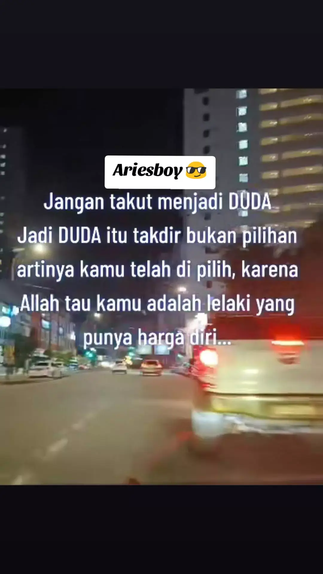 kalau aku tidak mau jadi duda sangat berat cobaannya...aku ingin punya keluarga hidup bisa saling mengerti dan bahagia sepajang akhir riwayatku hidup.🥀