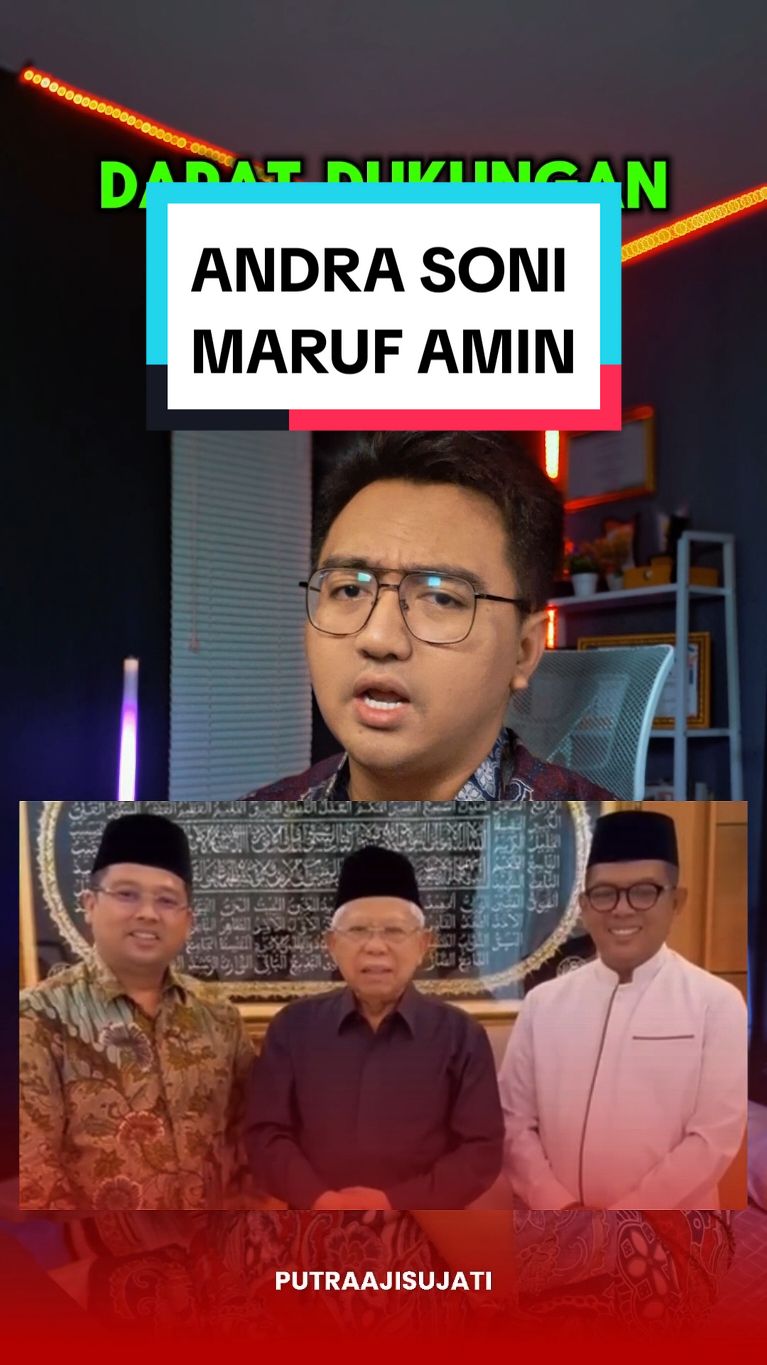 Andra Soni dapat dukungan dari maruf amin #andrasoni #marufamin #pilkadabanten #pilgubbanten 