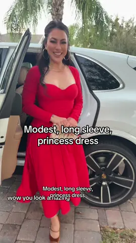This dress is giving royalty vibes! I’m obsessed, and I finally got it in red. #PrincessDress #LongsleevePartyDress #HolidayDress #ChristmasDress #ChristmasDress #ModestDress #LongsleeveDress #CocktailDress #TikTokShopBlackFridayDeals #TikTokShopsEverMondayDeals