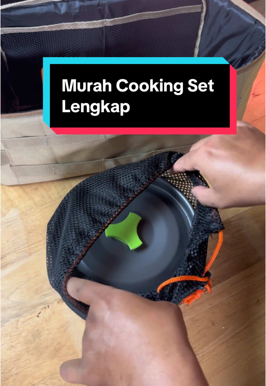 Cooking set murah ringkas dibawa bawa #camping #alatcamping #alatberkemah #traveling #perlengkapancamping #cookingset #tascamping #komporcamping #solocamping 