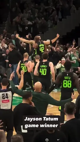 JAYSON TATUM AT THE BUZZER IN OT TO BEAT THE RAPTORS 🔥🔥🔥 [via jaredweissnba/IG]