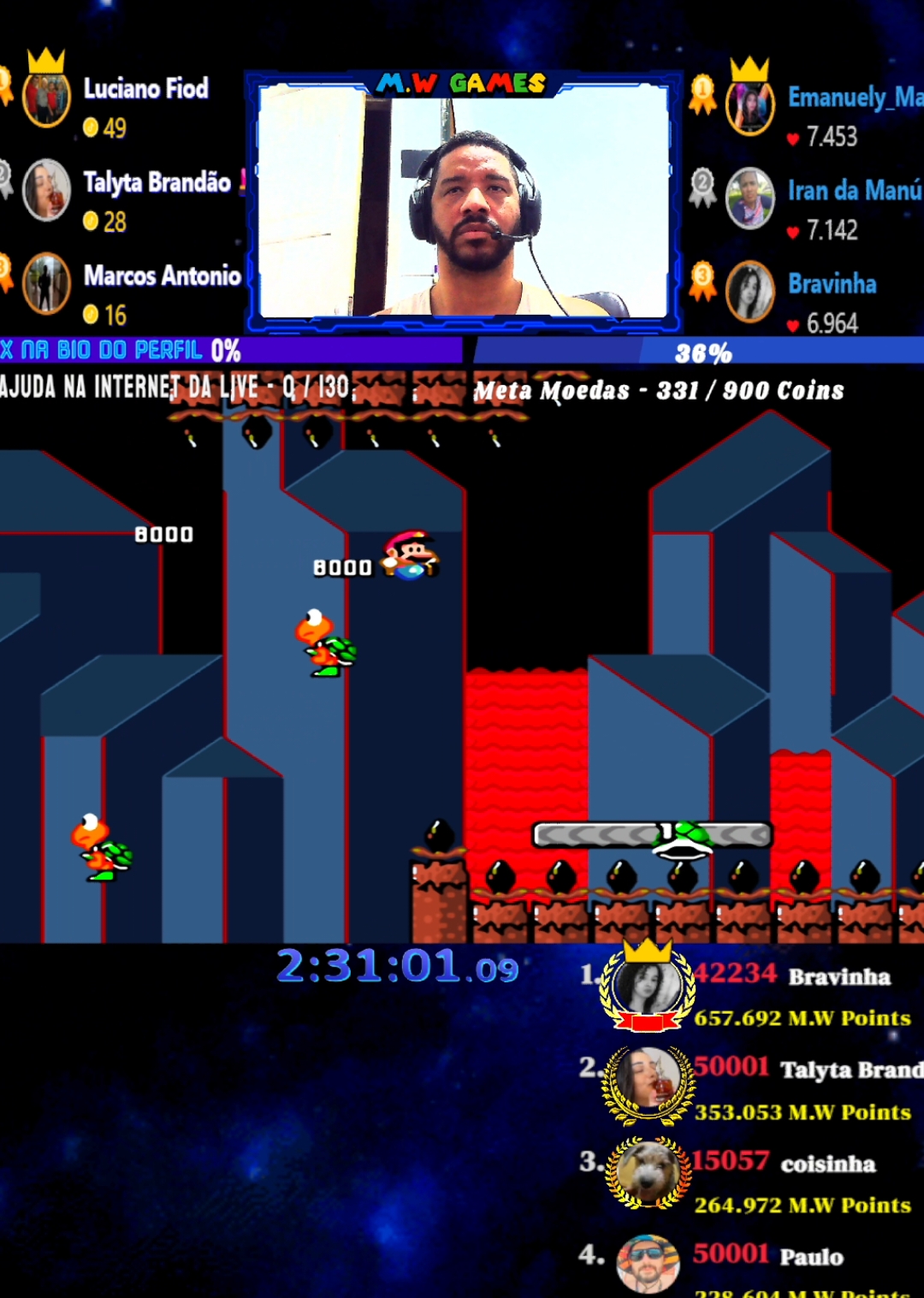 essa live foi rouco mesmo kkk #nostalgia #kaizo #mario #games #retro #supermario 