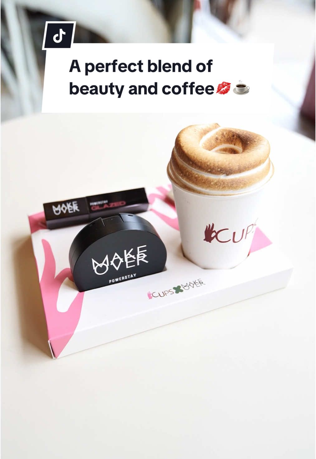 A perfect blend of beauty and coffee—our fave moments at #MakeOverXCupsCoffee! Your turn to experience it!💋☕ #makeoverid #cupscoffee  