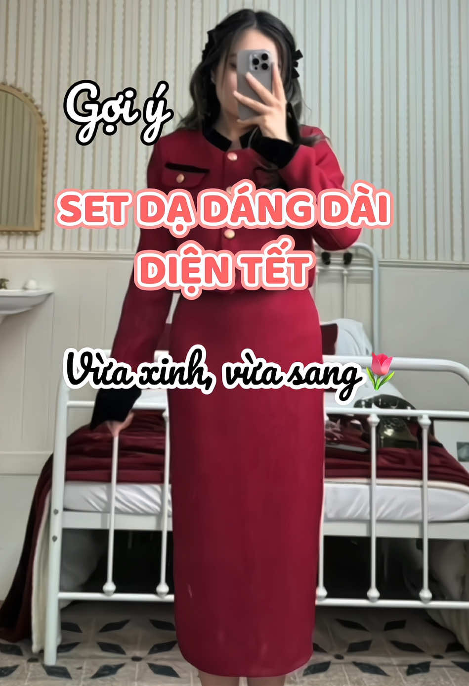 Set váy dạ dáng dài cho nàng diện tết🧧🌷 #linhthichreview🌷 #review #thoitrangnu #fashion #setda #setdadangdai #setdatweet #setdatrend #outfitideas #tet2025 #setdamactet #tetmacgi #xuhuong #xh #fyp #foryou 