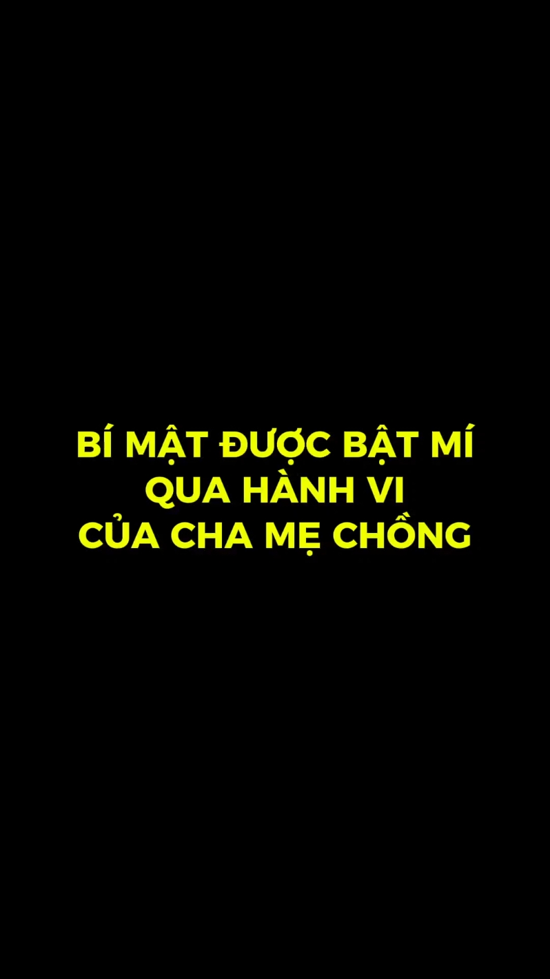 Trả lời @tefungquansunu Bí Mật Được Bật Mí Qua Hành Vi Của Cha Mẹ Chồng  #quansunu #tefungquansunu #LearnOnTikTok #xuhuong #banmuonhenho #moiquanhe #meohenho 