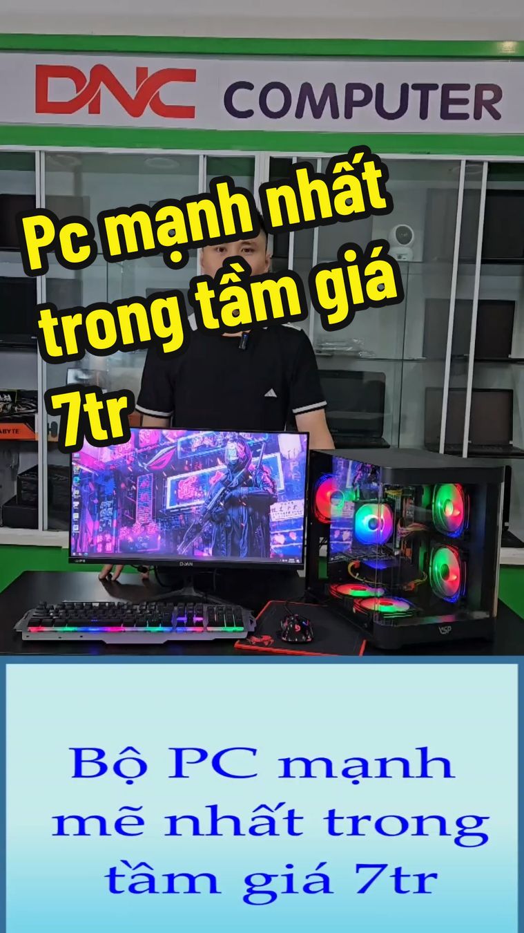 Bộ pc bao gồm cả màn hình và phụ kiện mạnh nhất trong tầm giá 7tr của DNC conputer cho ae chiến các tựa game nặng như Gta5, cs2, pubg pc, Wukong...#maytinhchoigame #manhinh #maytinhdeban #maytinh #máytinh #pc #xeon #maytinhchoigame #
