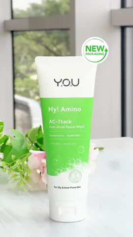 YOU Hy-Amino AC-Ttack sekarang packagingnya baru! makin bagus yaa😍🫵🏻 Facial wash favorite siapa inii??? #YOUHyAmino #YOUSkincare #YOULongLastingBeauty ##FacialWash 