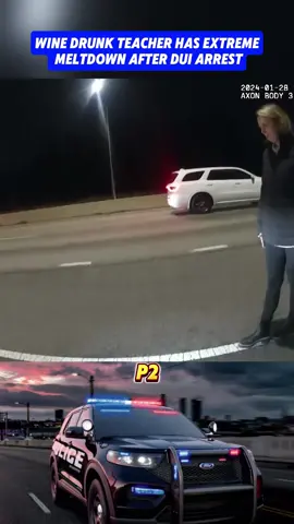 Wine Drunk Teacher Has Extreme Meltdown After DUI Arrest