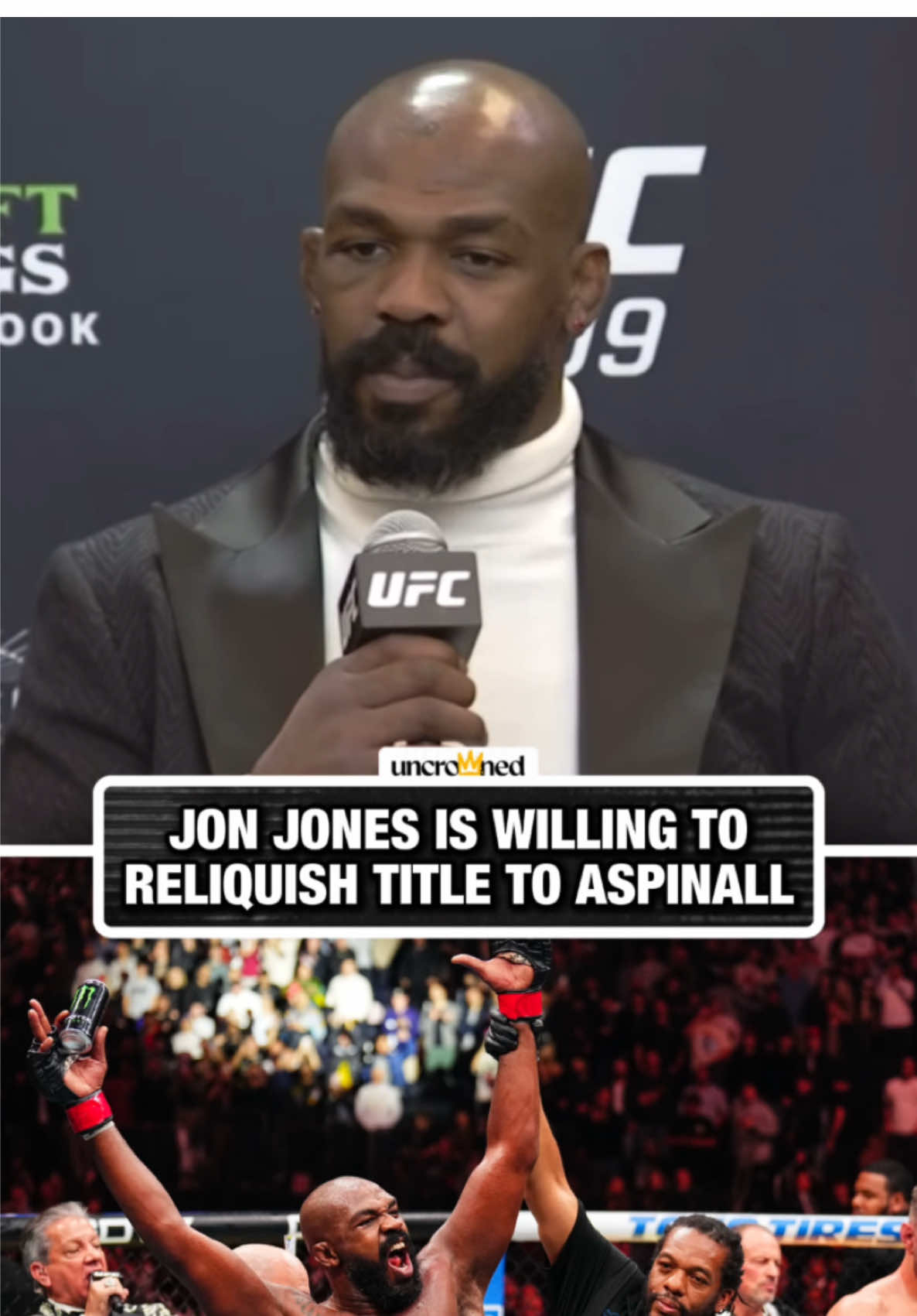 Jon Jones doubles down on Alex Pereirra fight. #jonjones #ufc309 #UFC #alexpereira #tomaspinall 