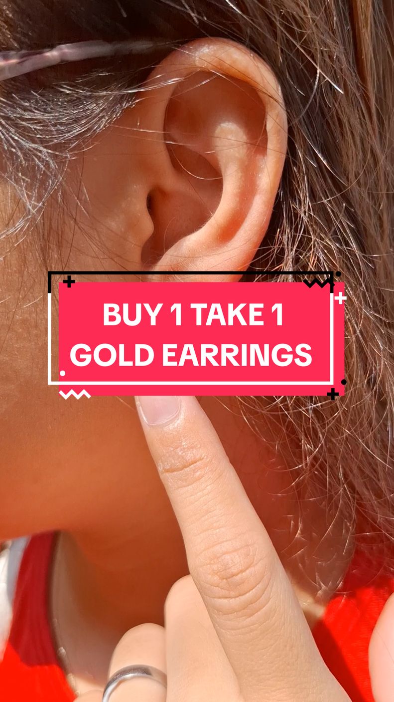 Super cute nitong buy 1 take 1 gold floral earrings. Kaya checkout na kasi pwedeng makapili pa ng ibang designs. ✅️✅️✅️ #earrings #accessories #fashion #buy1take1 #jewelry #recosniey #fyp #trending #tiktokmademebuyit 