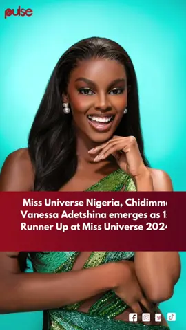 Congratulations to Miss Universe Nigeria, Chidimma Vanessa Adetshina as she emerges 1st Runner Up at Miss Universe 2024. #PulseUpdateMe  #PulseUganda 