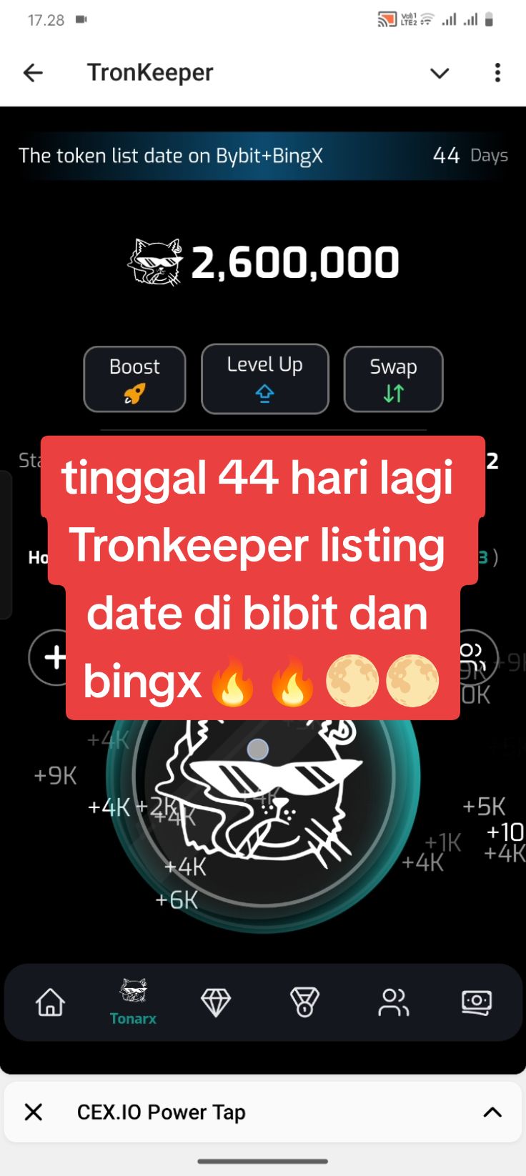 tinggal 44 hari lagi Tronkeeper listing date di bibit dan bingx🔥🔥🌕🌕 #airdrop #tronkeeper #listingdate #blum #hamsterkombat #fyp #viral