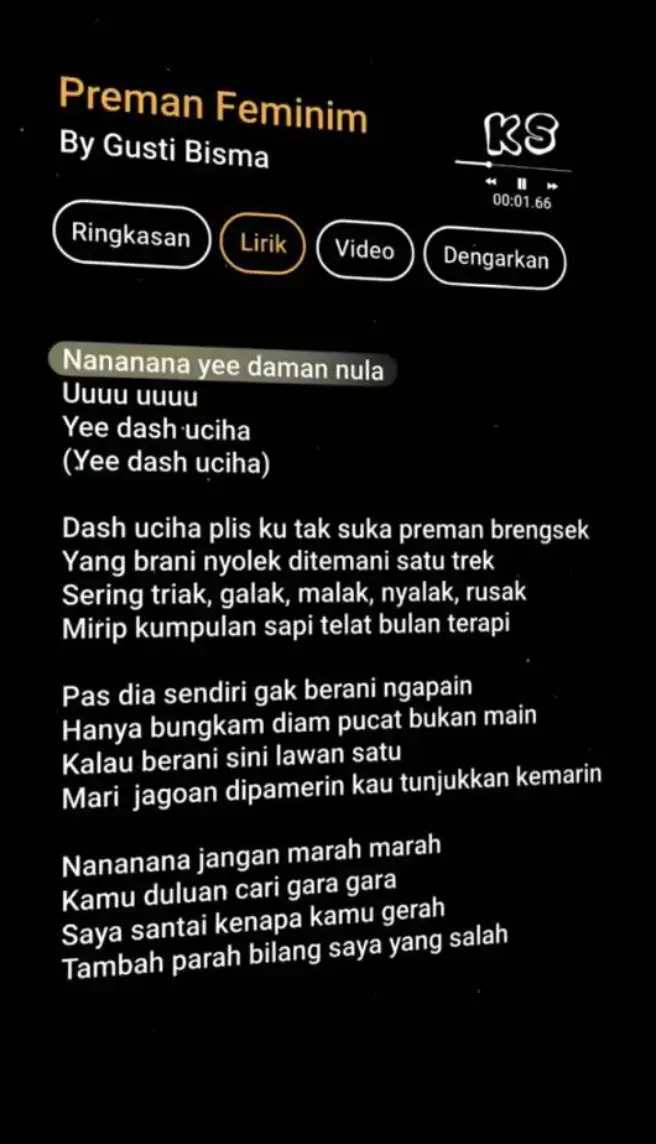 By Gusti Bisma #DoyyLyrick #DoyyLyrick🎧 #liriklagu #premanfeminim #lirik #music #viral #fyp #trend #trending #fyppppppppppppppppppppppp #fypppppppppp 