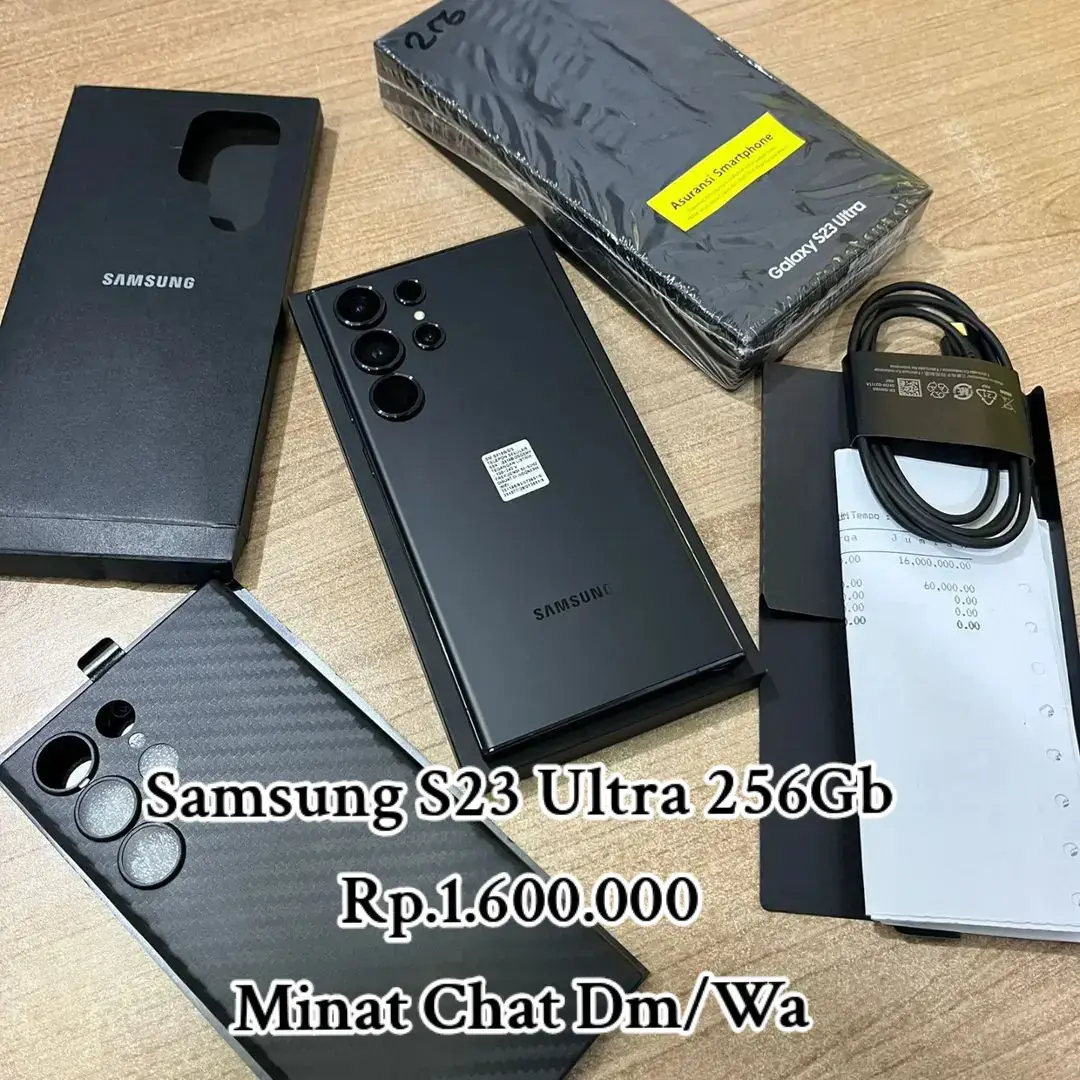 Samsung S23 Ultra 256gb Sein Rp.1.600.000 • Warna: Phantom Black • Garansi resmi indonesia SEIN • Garansi on Mei 2025 • Fungsi normal 100% (siap pakai) • Mulus Like new • Fullset dus acc original • Bonus Case layak pakee • Garansi personal ? Pasti.. #hpsecond #hpsecondmurah #hpbekas #hpbekasmurah #jualhp #jualhpmurah #jualhpiphone #jualhpsamsung #jualhpxiaomi #jualhpmurahbanget #jualhpsecond #jualhpsecondmurah #jualhpjakarta #jualhpseken #jualhpbekas #jualhpbekasmurah #jualhpbekasi #jualhpbekasmurah #jualhpmurahbekasi #hpbekas #hpbekasmurah #belihp #jualandroid #jualbelihp #jualbelihpbekas #jualbelihpmurah #jualbelihpsecond #belihpsecond #jualbelihpbekasi #psstore #masukberanda #pyf 