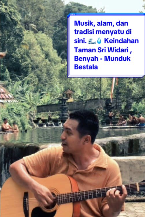 Musik sederhana di Taman Sri Widari, berpadu dengan keindahan alam dan tradisi Bali. Sebagai orang yang suka bermusik, ini adalah cara saya menyampaikan cerita lewat harmoni – dari ornamen patung yang megah hingga air mancur pengelukatan yang menenangkan. Musik saya terinspirasi oleh Bali, dan melalui konten ini, saya ingin membawa pesan bahwa seni dan budaya adalah identitas yang perlu kita banggakan. 🎶🌿 #NyomanAgung #MusisiBali #CinematicVibes #BudayaBali #ExploreBali #LocalArtist #HarmonyInCulture #MusicAndMarketing #BaliInspiration