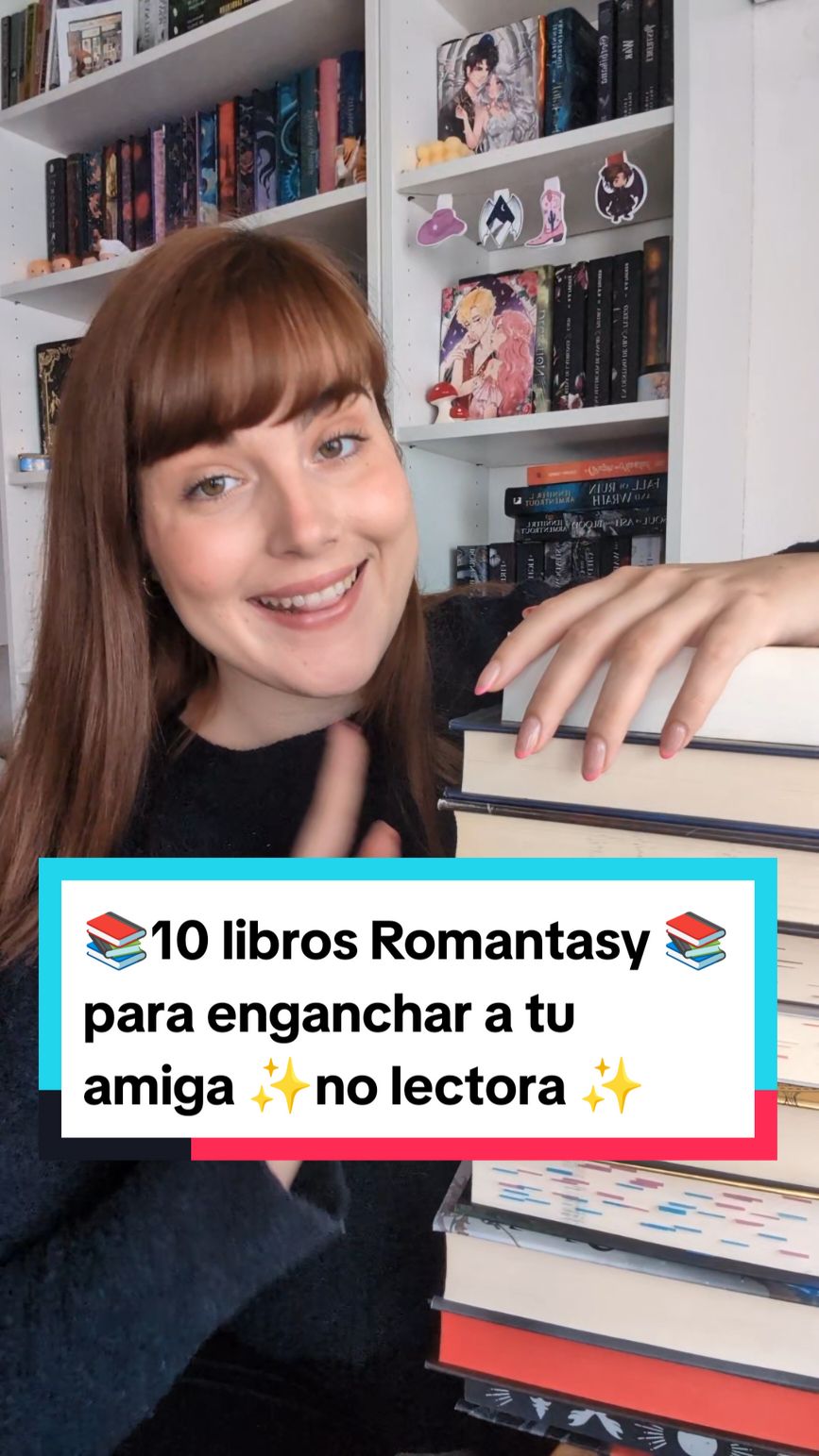 10 libros Romantasy para enganchar a tu amiga no lectora 📚❤️ #booktokespaña #BookTok #sarahjmaas #rhysand #acotar 