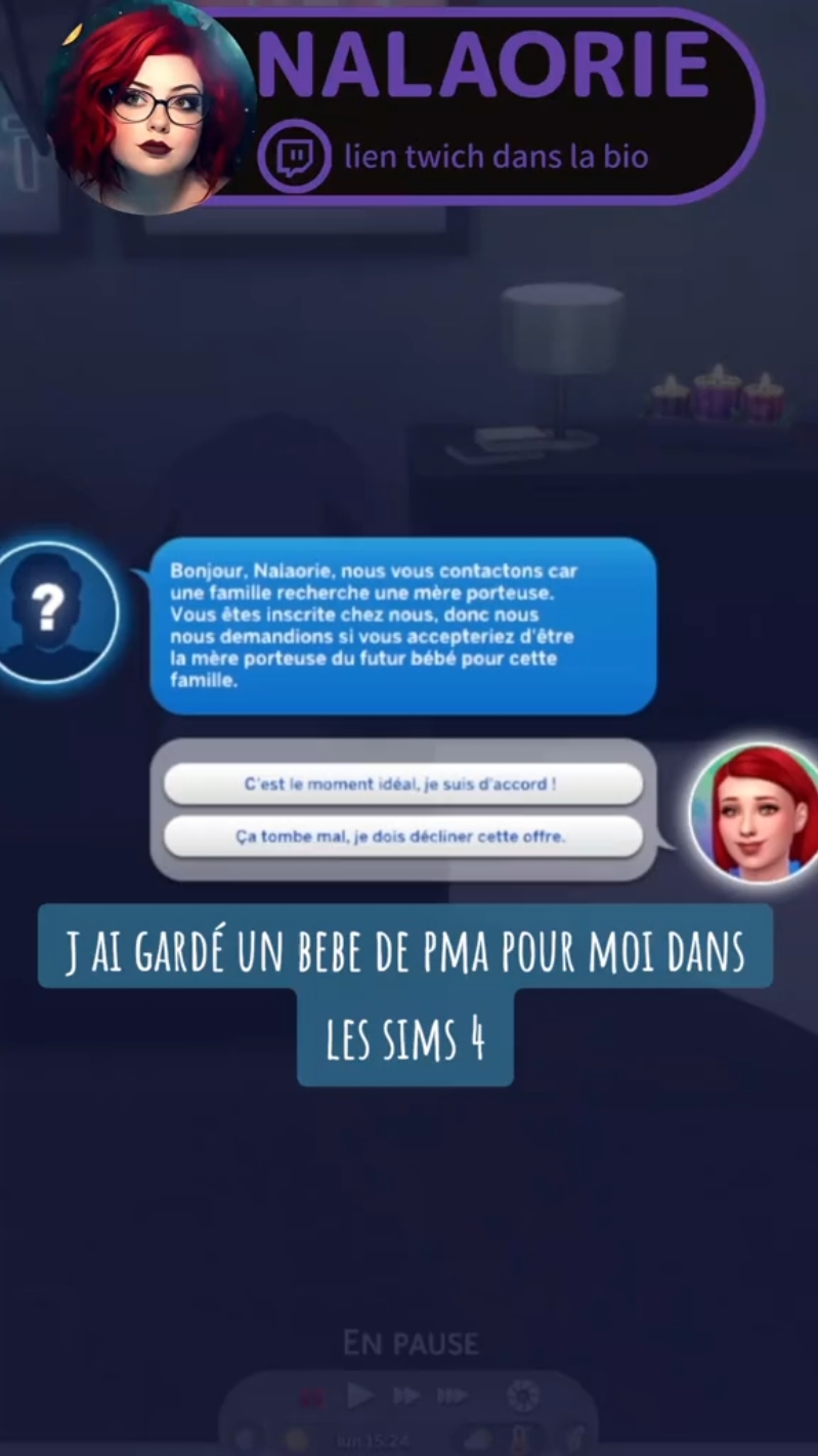 #cejour-là pas de panique ce n est pas une situation réelle c est pour montrer les fonctionnalités su mod relation et parentalité de lumpinou pour le jeu les sims 4 #sims4 #modsims4 