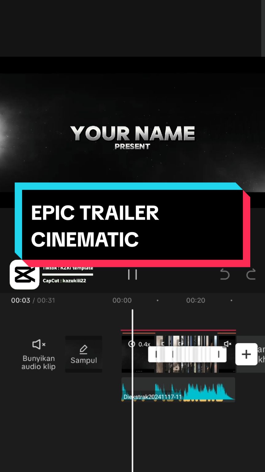 EPIC TRAILER CINEMATIC  #kzkitemplate  . #trending #fyp #templatecapcut #trailer #cinematic #CapCut 