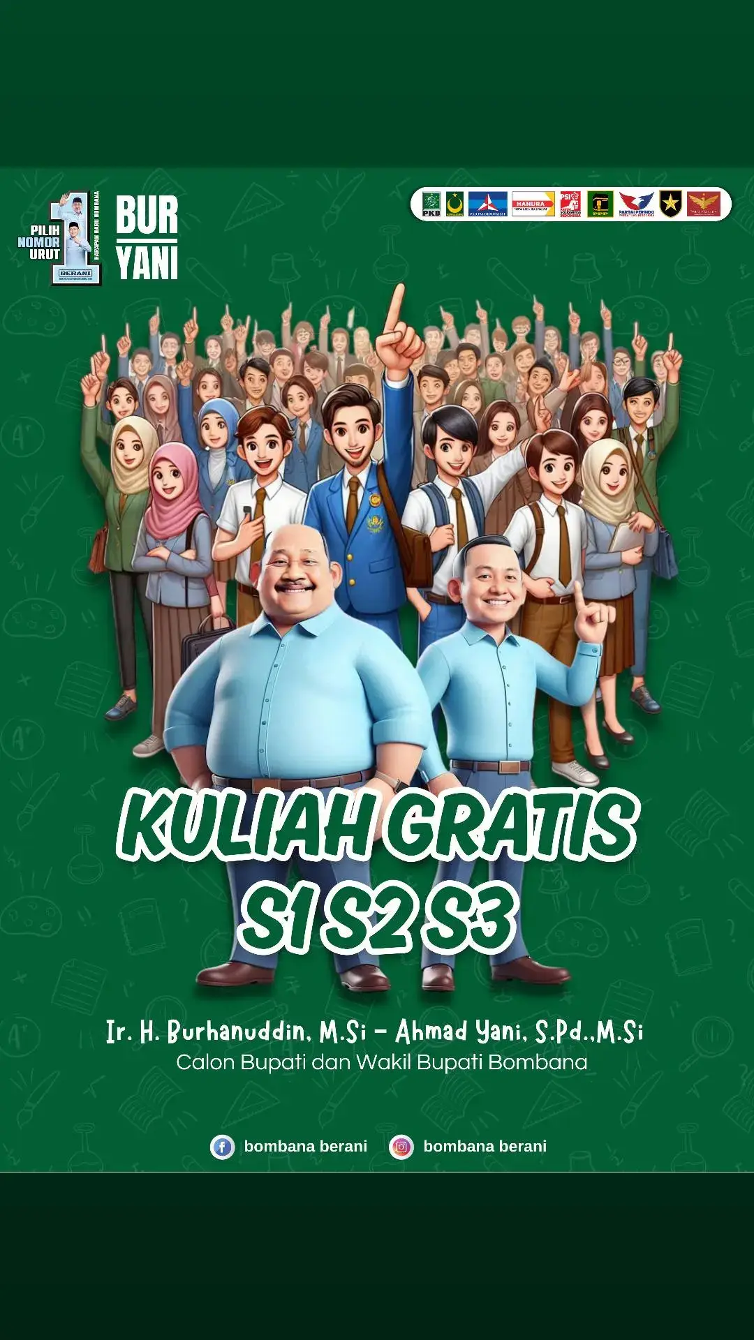 Pendidikan adalah investasi masa depan, anak-anak cerdas, yakin dan percaya masa depan Bombana akan bercahaya #BOMBANA untuk BOMBANA #BOMBANA untuk PERUBAHAN @burhanuddin.official @BERANI @FATMAWATI KASIMMAREWA 