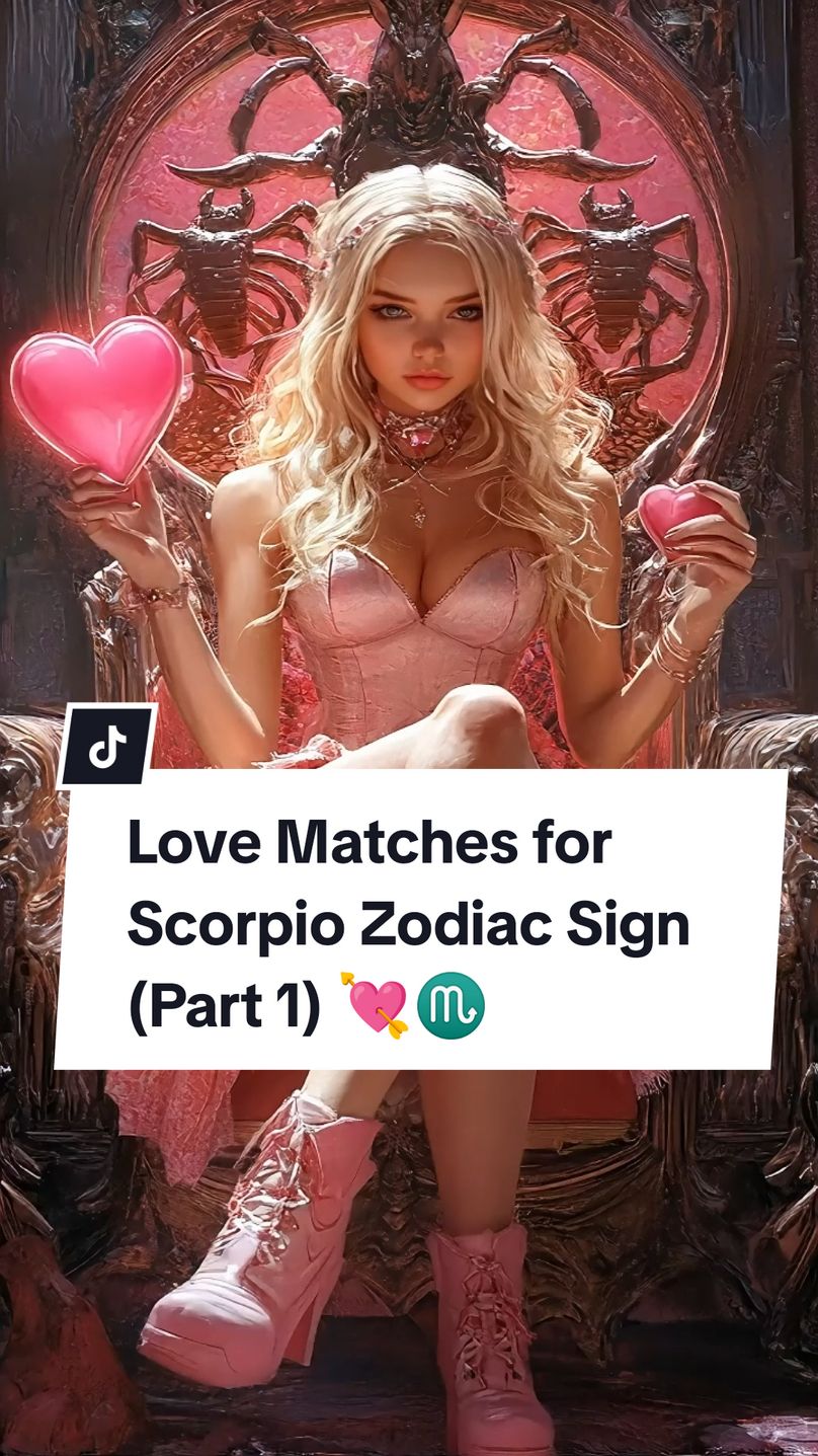 Love Matches for Scorpio Zodiac Sign (Part 1) 💘♏️ #Scorpio #LoveMatches #zodiac  #astrology