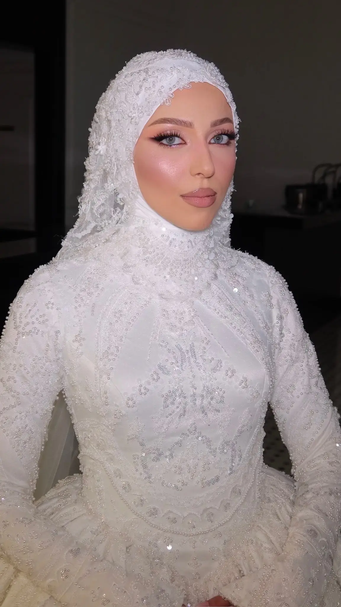 My beautiful brides of the week🤍 #bride #makeup #bridetobe #weddings #hijab #princes #HijabFashion #hijabstyle #f #fyp #hijabstylist #wedding #viral_video 