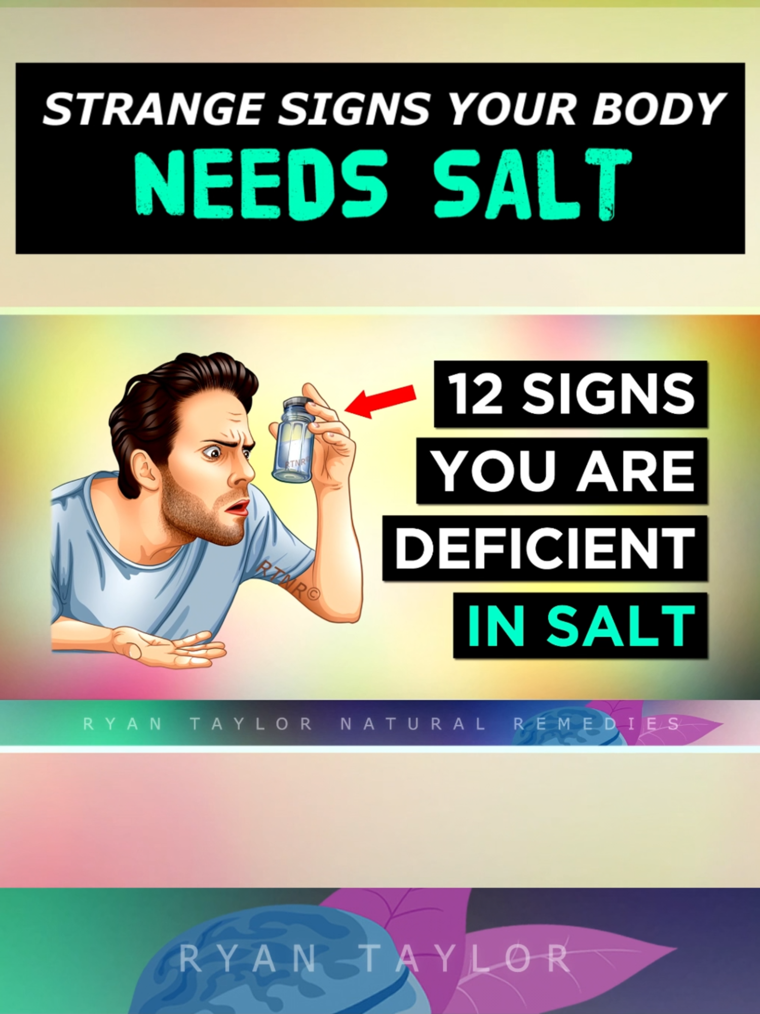 12 Strange Signs Your Body NEEDS Salt #sodiumdeficiency #deficiency #needsalt #celticsalt #seasalt #signsandsymptoms #bestsalt #sodium #electrolytes #naturalremedies #ryantaylornaturalremedies #lowonsalt #saltdeficiency #salt