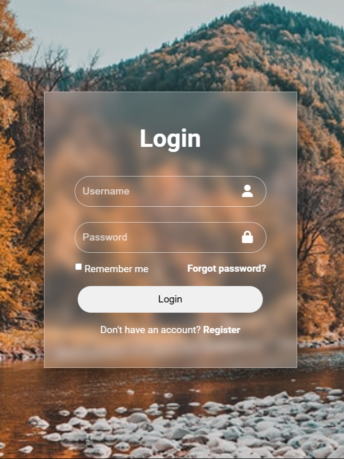 Log in form with glass effect HTML,CSS  #login #coding #htmlcss #normal