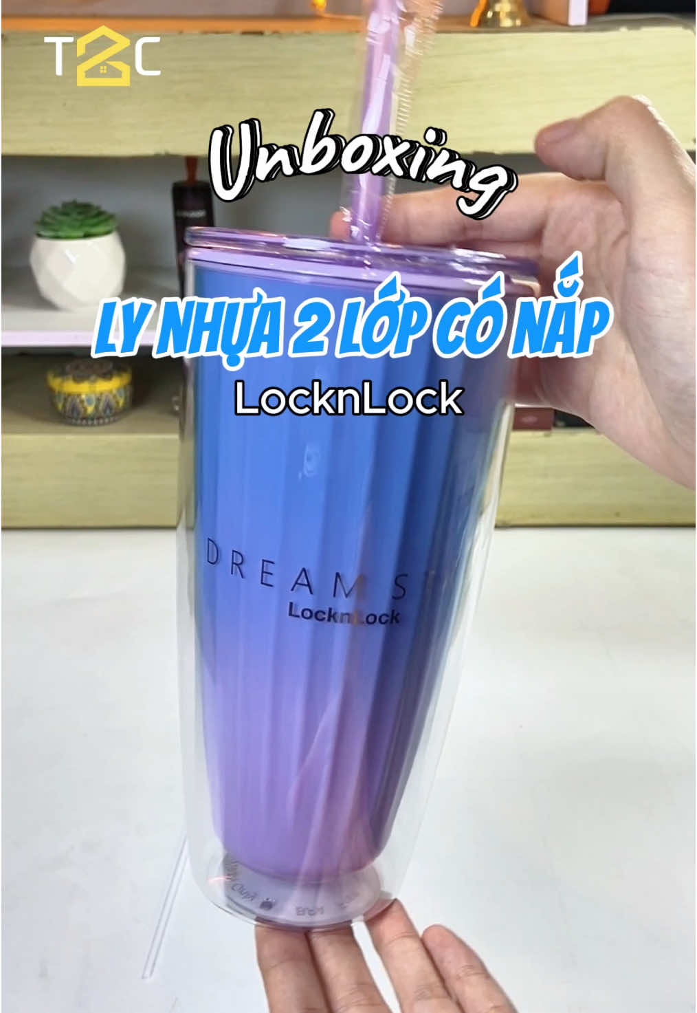 Unbox Ly nhựa 2 lớp LocknLock màu xanh tím siêu xinh cùng T2C nhé 😍🥰 #xuhuong #lynhua #lynhua2lop #lynhualocknlock #locknlock #t2cmall #t2cmalllocknlockchinhhang 