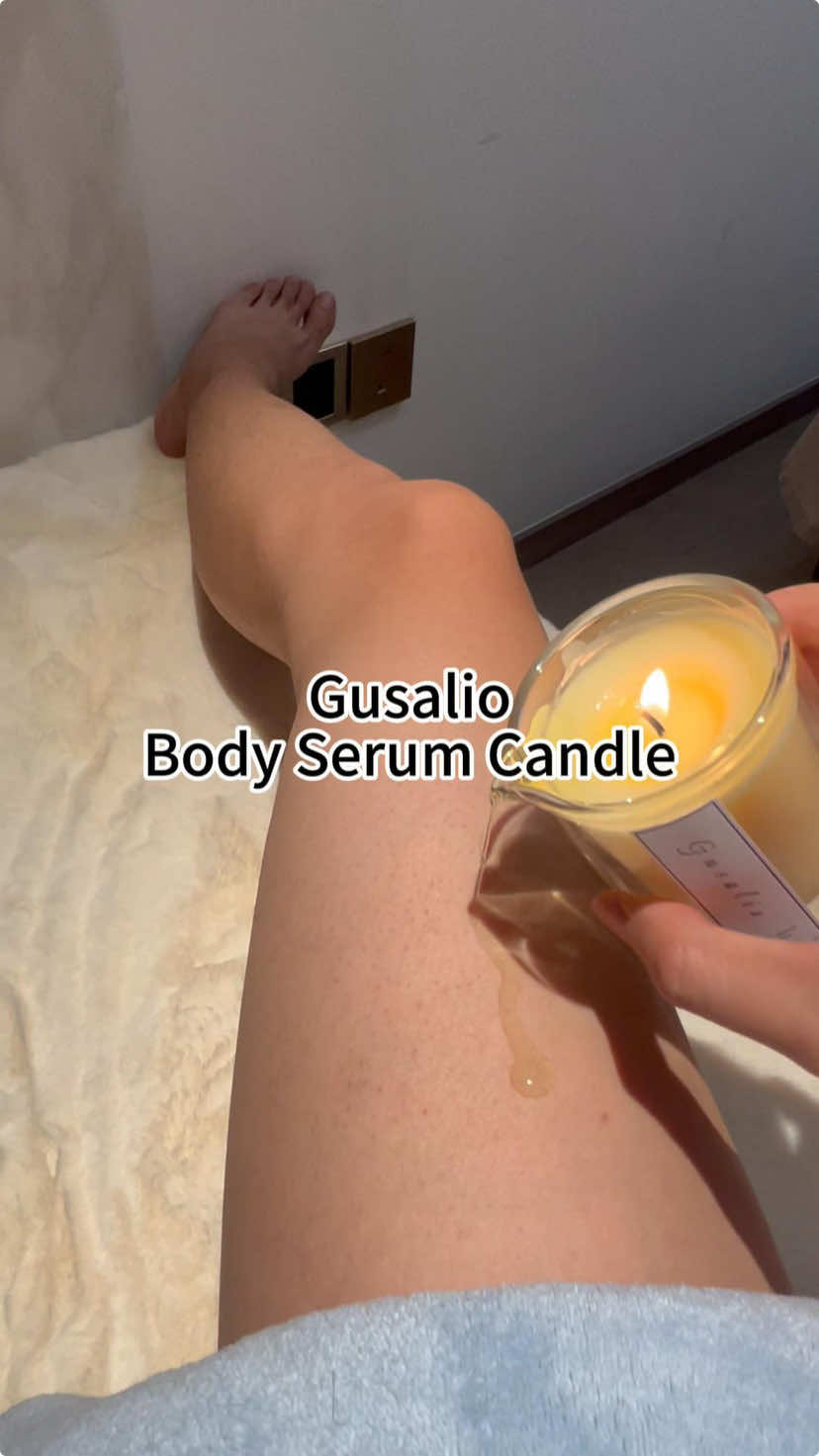 Replying to @Dr.Serena it is warm when poured on the body, and the skin absorbs it quickly##bodyserumcandle##skincaretips##organicbodyoils##massagecandle