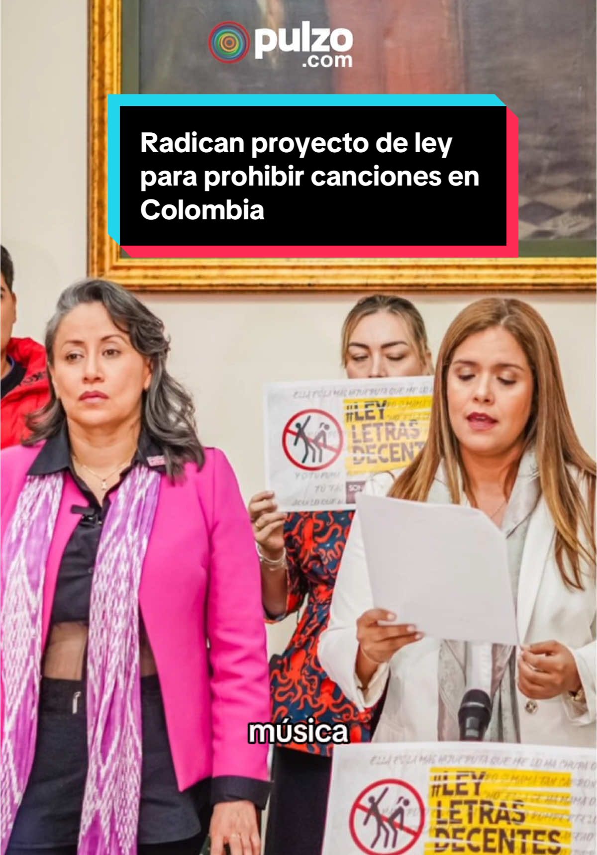 🤔¿Qué pasa con las canciones? Los ponentes del proyecto afirman que quienes se opongan apuestan a la destrucción del tejido social. #congreso #colombia #musica #fyp 