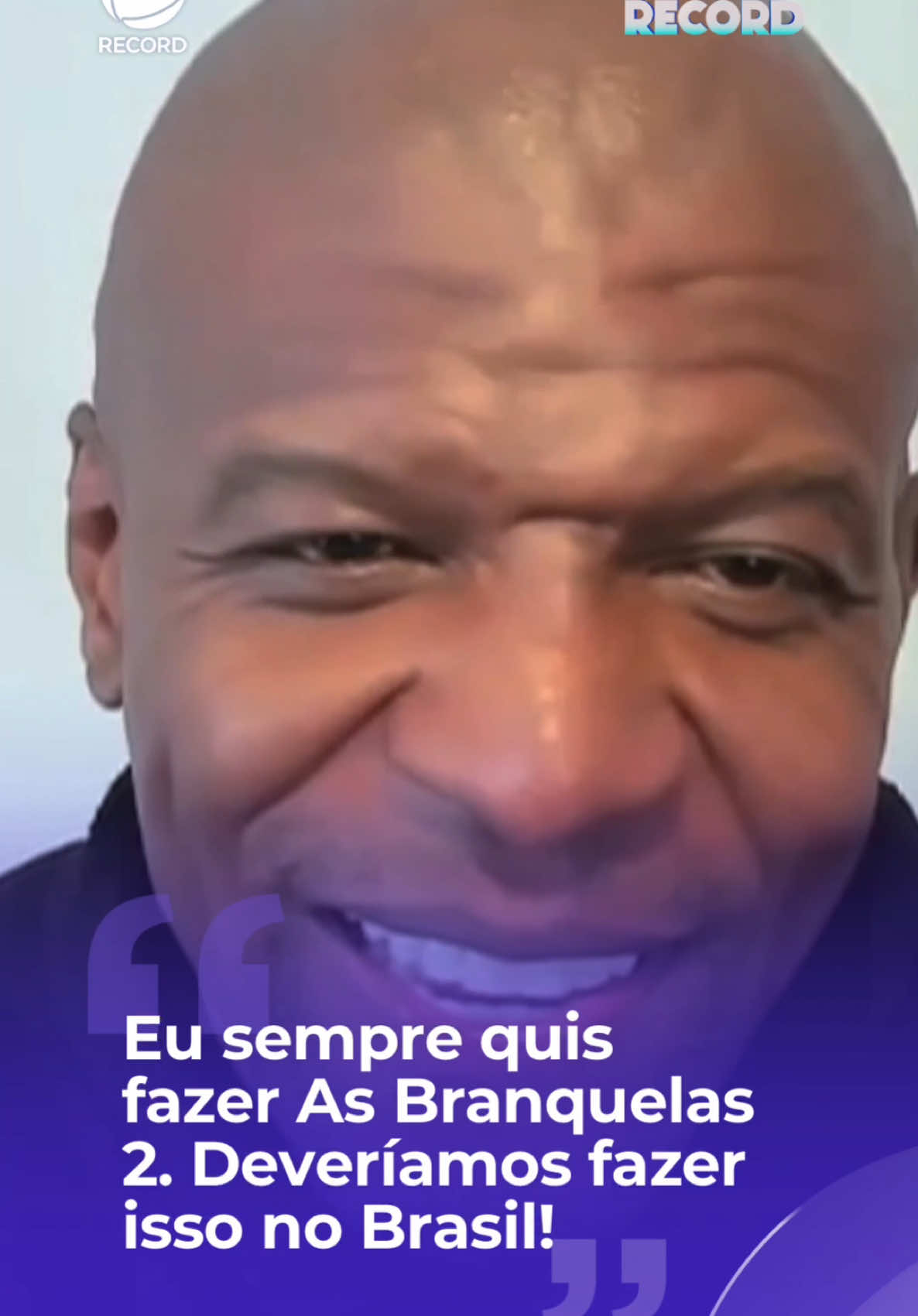 O icônico Terry Crews, o eterno Latrell de As Branquelas, revelou ao #DomingoRecord que fica super animado com a ideia de fazer As Branquelas 2! Será que vem aí? 🔥😱 Conta pra gente: você também está esperando por essa sequência? 🎬✨  Assista ao vídeo completo do #DomingoRecord no #PlayPlus: acesse PlayPlus.com