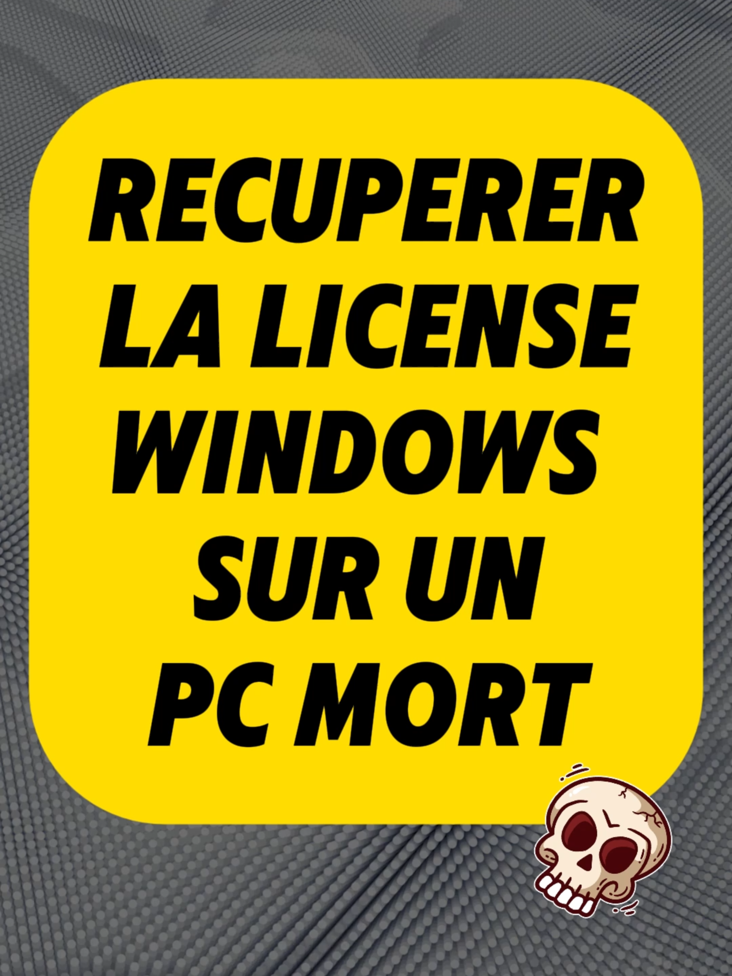 Recuperer une license windows sur un pc mort.#trucs #windows #astuce #24h2