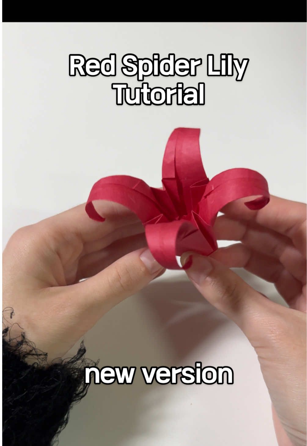 Replying to @ijustwannaseeyoushin.e  guys i remade the PART 1 of the tutorial, this should be better to follow ♥️ #origami #origamiflower #paperflower #origamitutorial #redspiderlily 