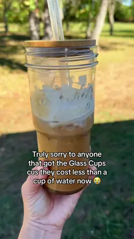 These are perfect for my iced coffee  #bambooglasscups #glasscups #glasscupswithstraw #glasstravelcup #blackfriday #TikTokShopCyberMonday #tiktokshopblackfriday 